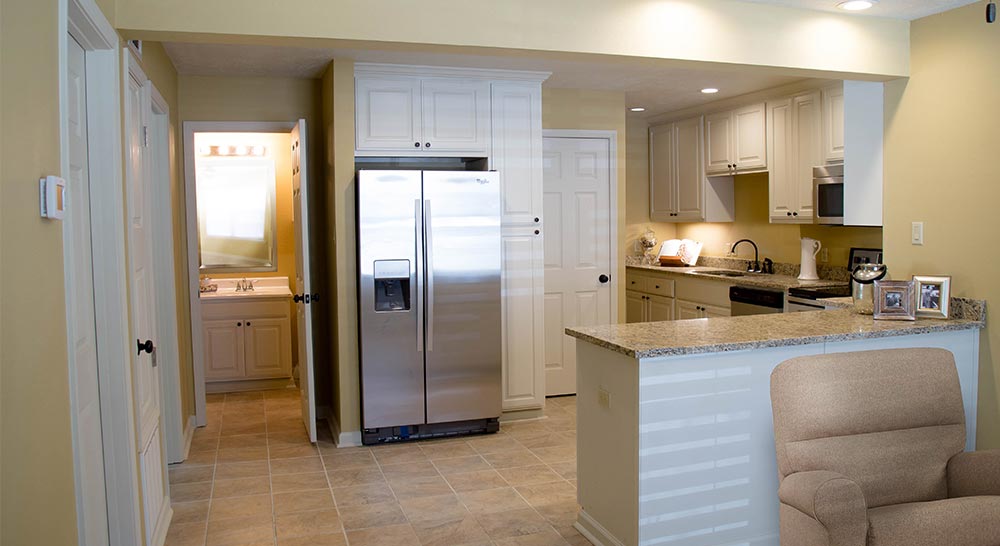 kitchen with new appliances 2 bedroom apartments in New Llano, LA Leesville, LA